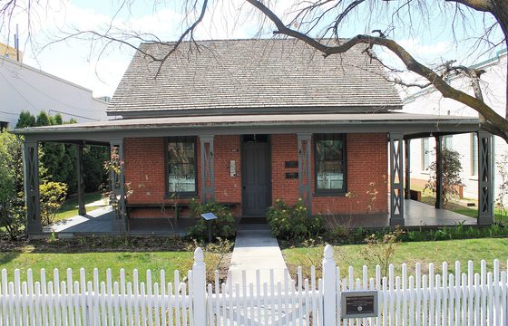 A preserved Basque boarding house on the Basque Block in Boise