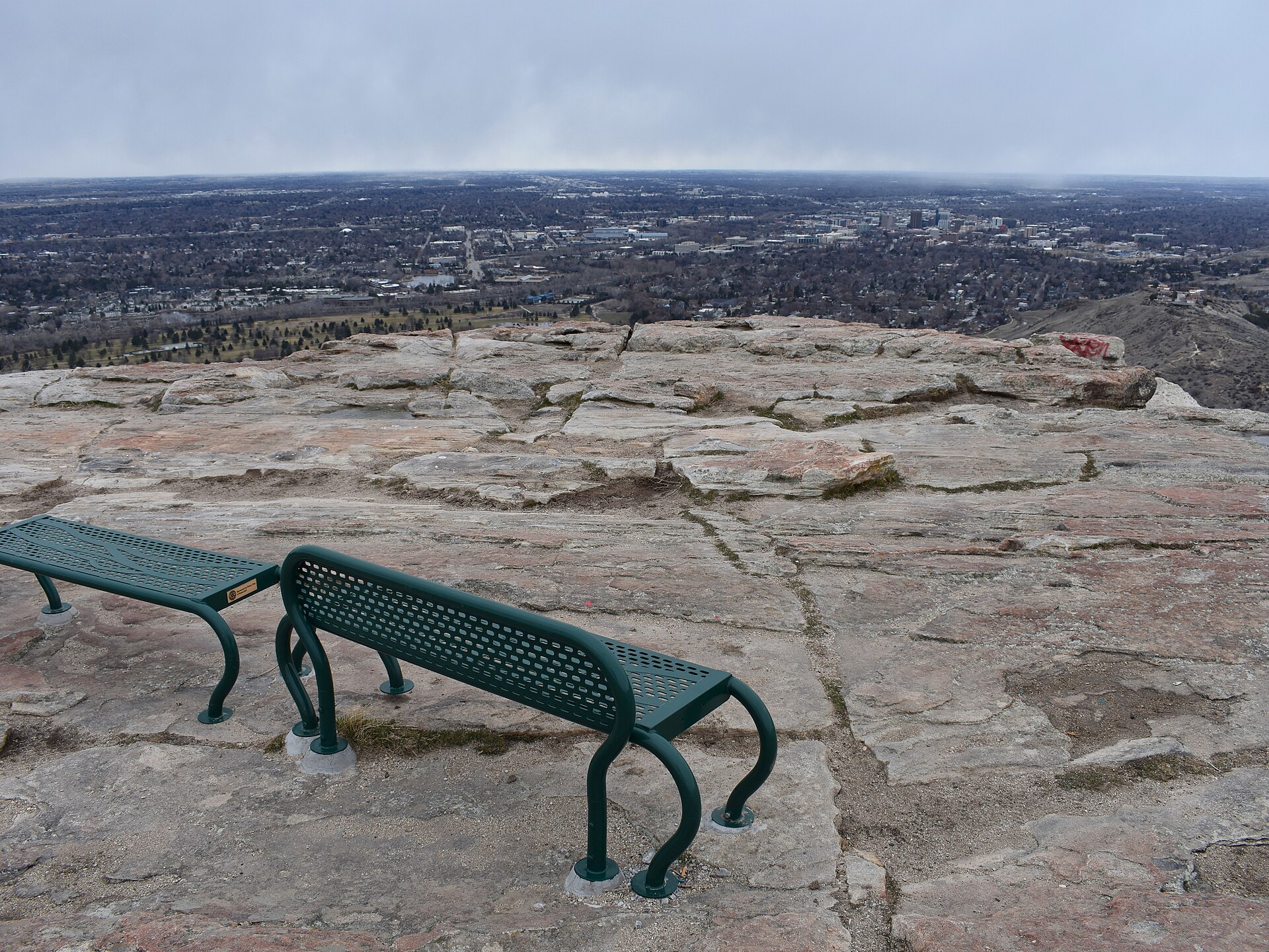 Boise Cityscape Bench, illustrating What Is the Boise Bench, and Why Is It Called That