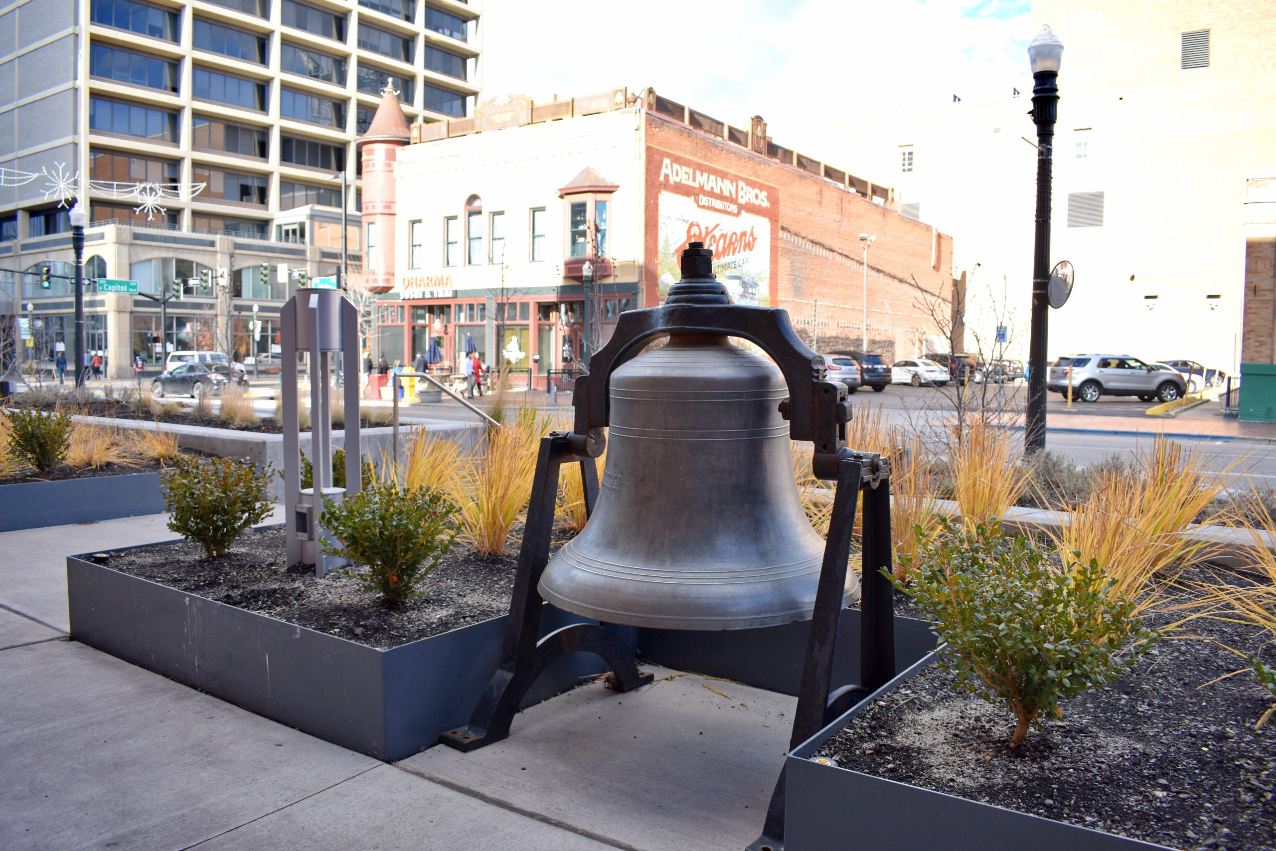 Central School Bell (Boise City Hall), illustrating What Is Boise City Hall Plaza, and What Happens There