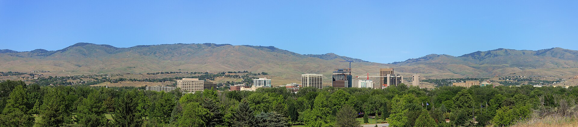 June boise downtown panorama, illustrating What Is Boise's Smoke Season, and When Is It