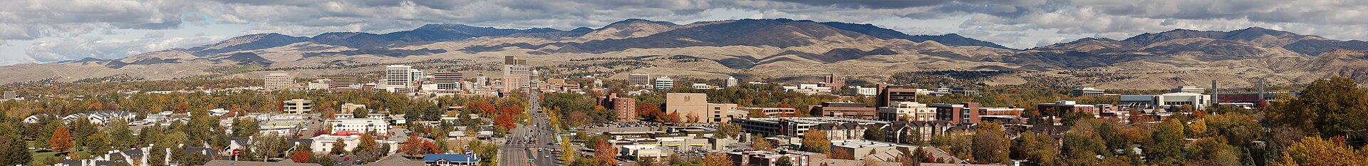 Downtown Boise in Fall, illustrating What Is Boise's Winter Inversion, and Why Does It Matter