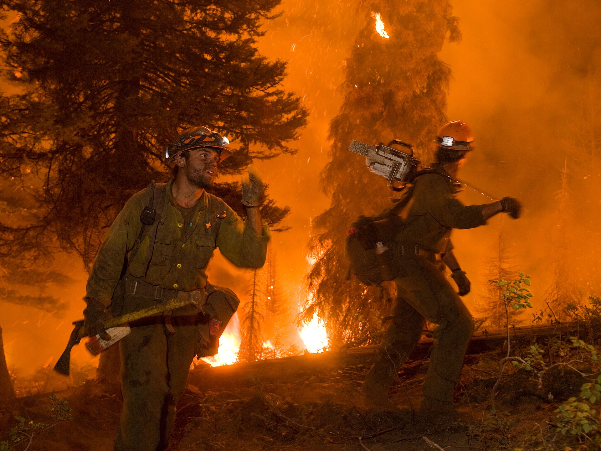 The Springs Fire, Banks Garden Valley, Idaho, Boise National Forest, August, illustrating What Is Garden City, Idaho, and Why Is It a Separate City
