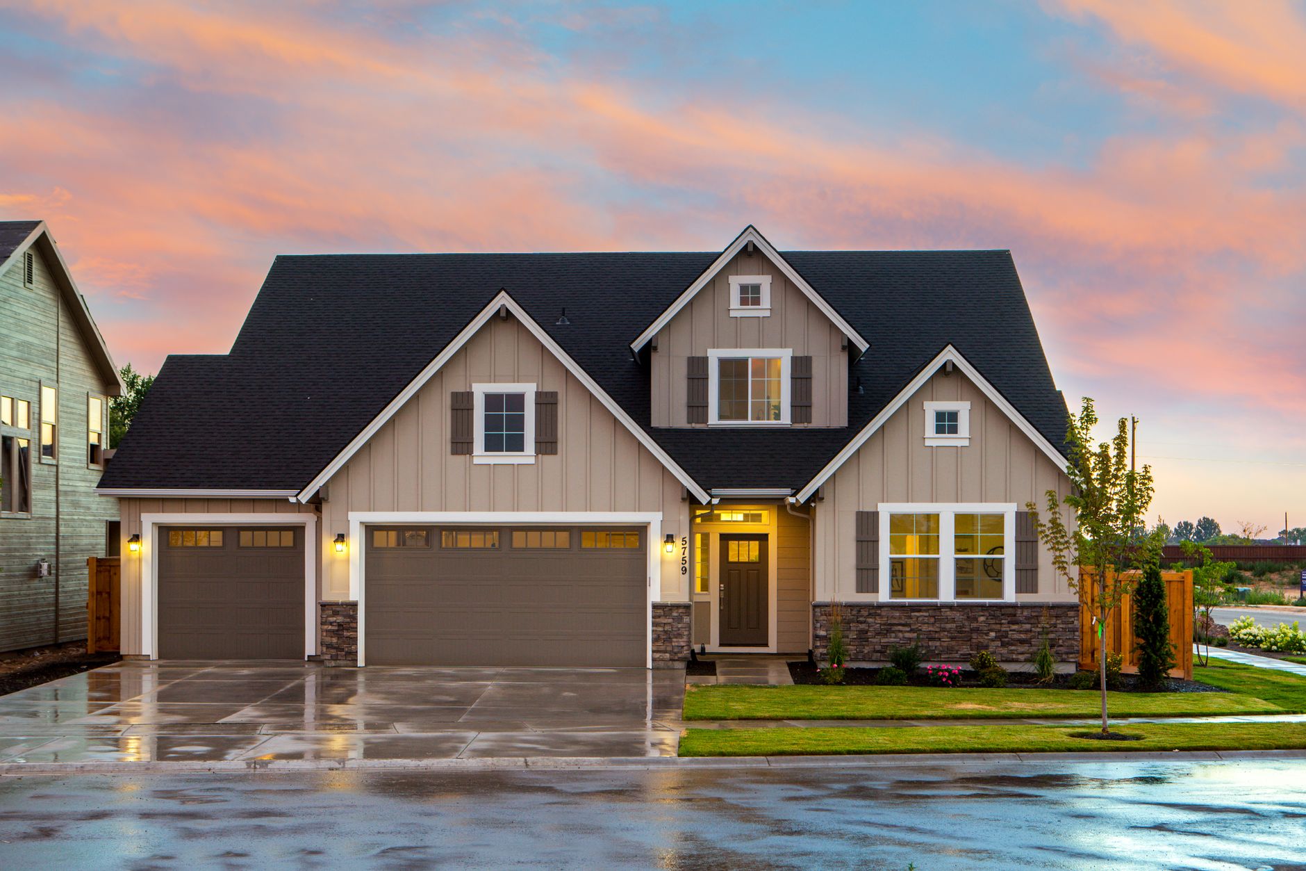 Charming family home in Boise, ID with a modern facade and spacious garage, illustrating Idaho's Alcohol Laws in Practice: A Straight Answer