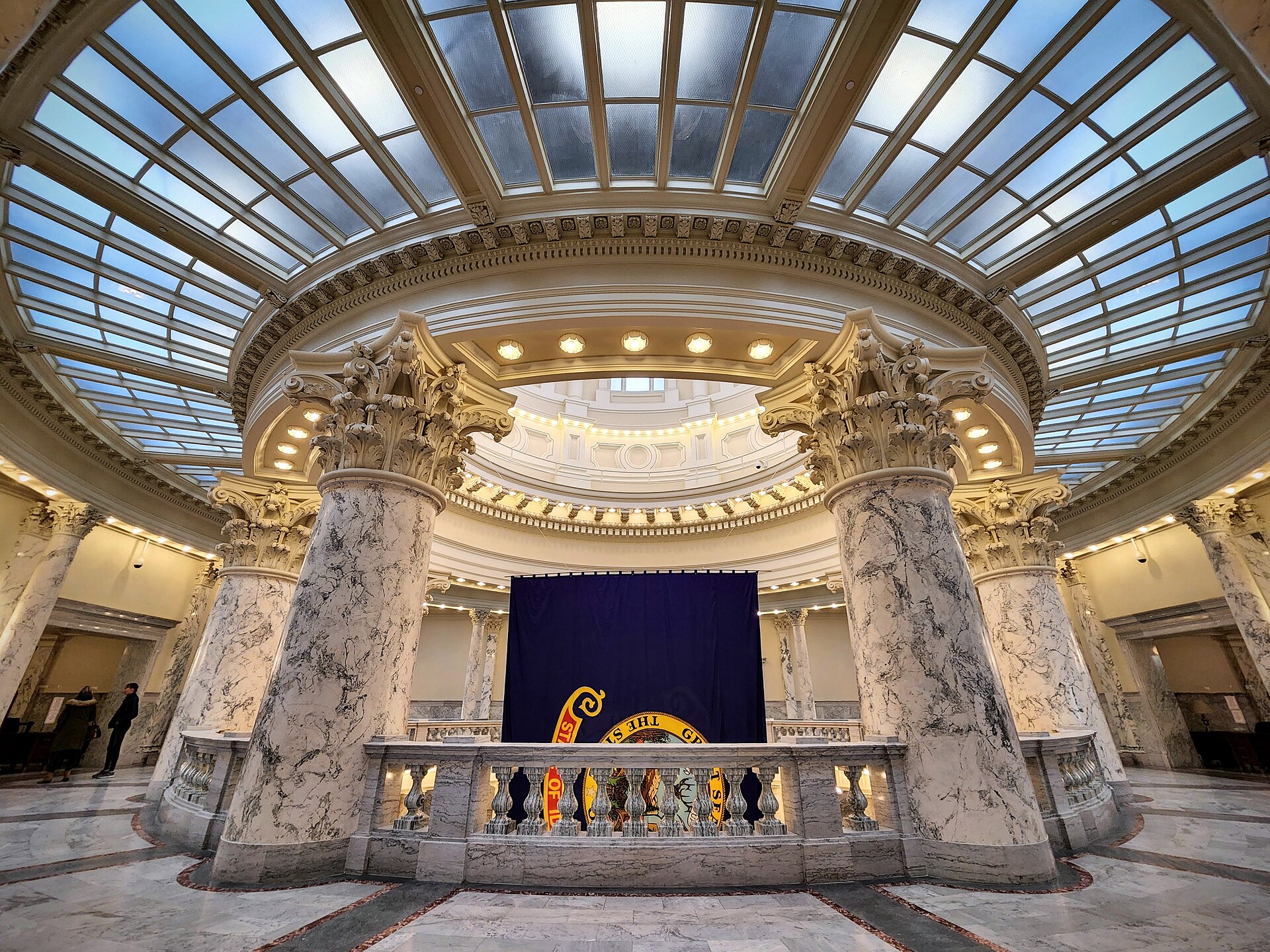 Idaho State Capitol Dome, illustrating Idaho State Capitol: Building, History and Geothermal Heat