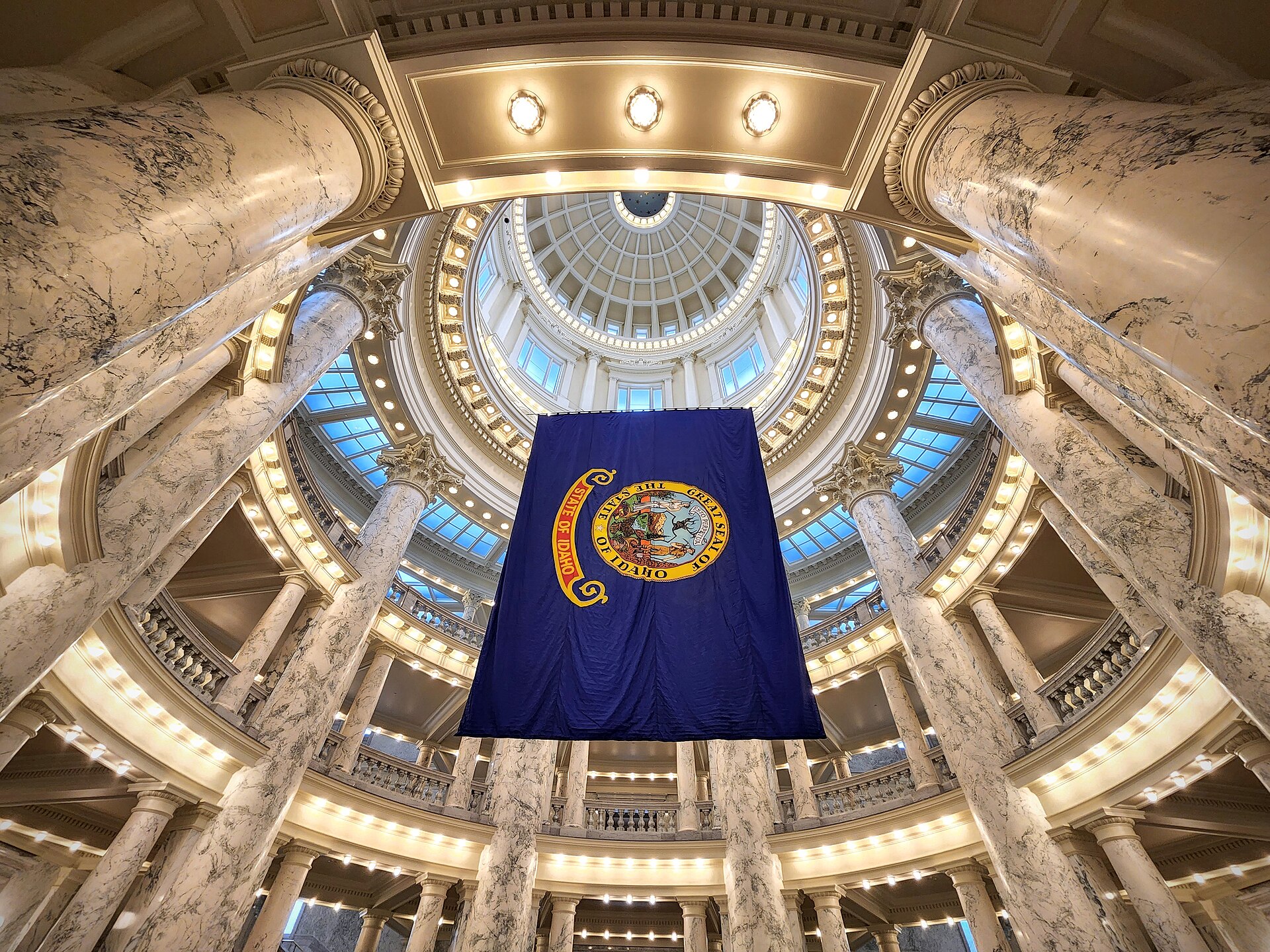 Idaho State Capitol Dome, illustrating Idaho State Capitol: Building, History and Geothermal Heat