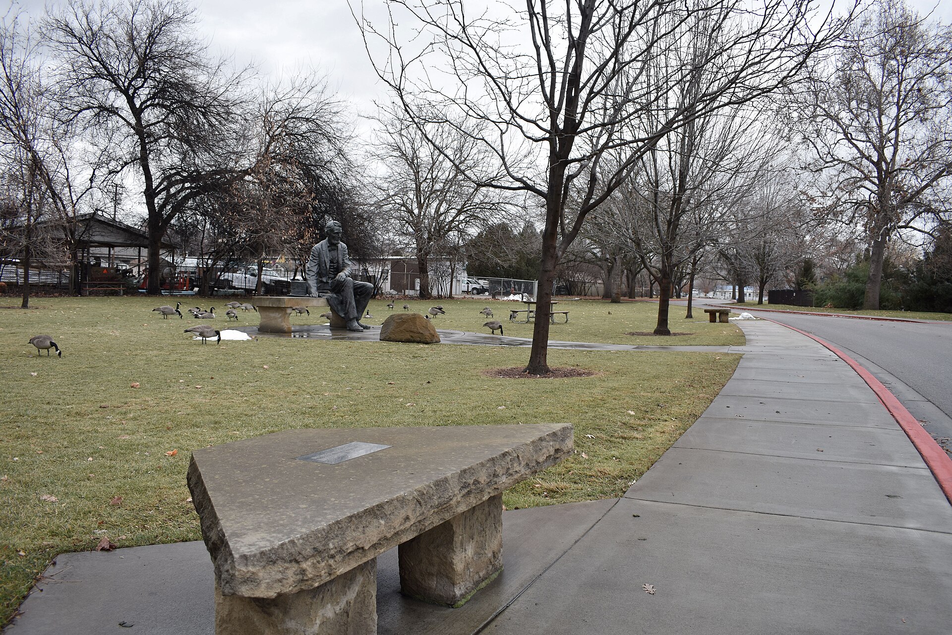 William Venning Bench (Julia Davis Park), illustrating What Is the Snake River Birds of Prey Conservation Area