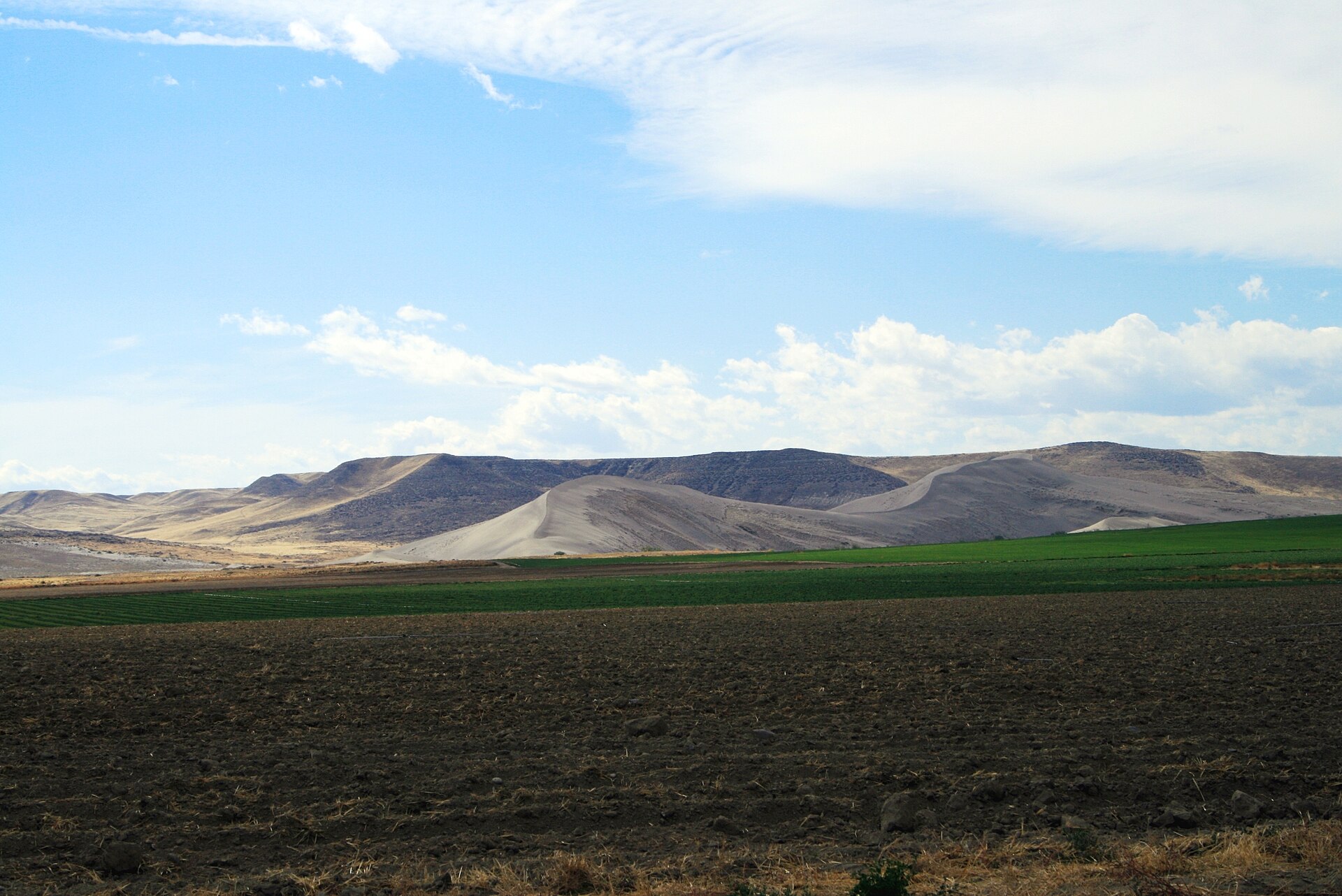 B 1. Bruneau Sand Dune ( Sand Dunes Road, northeast of Bruneau, ID) on the Oregon National Historic Trail (b37f9730 fcd3 41c9 14d343f5a77c), illustrating What Is Bruneau Dunes Stat