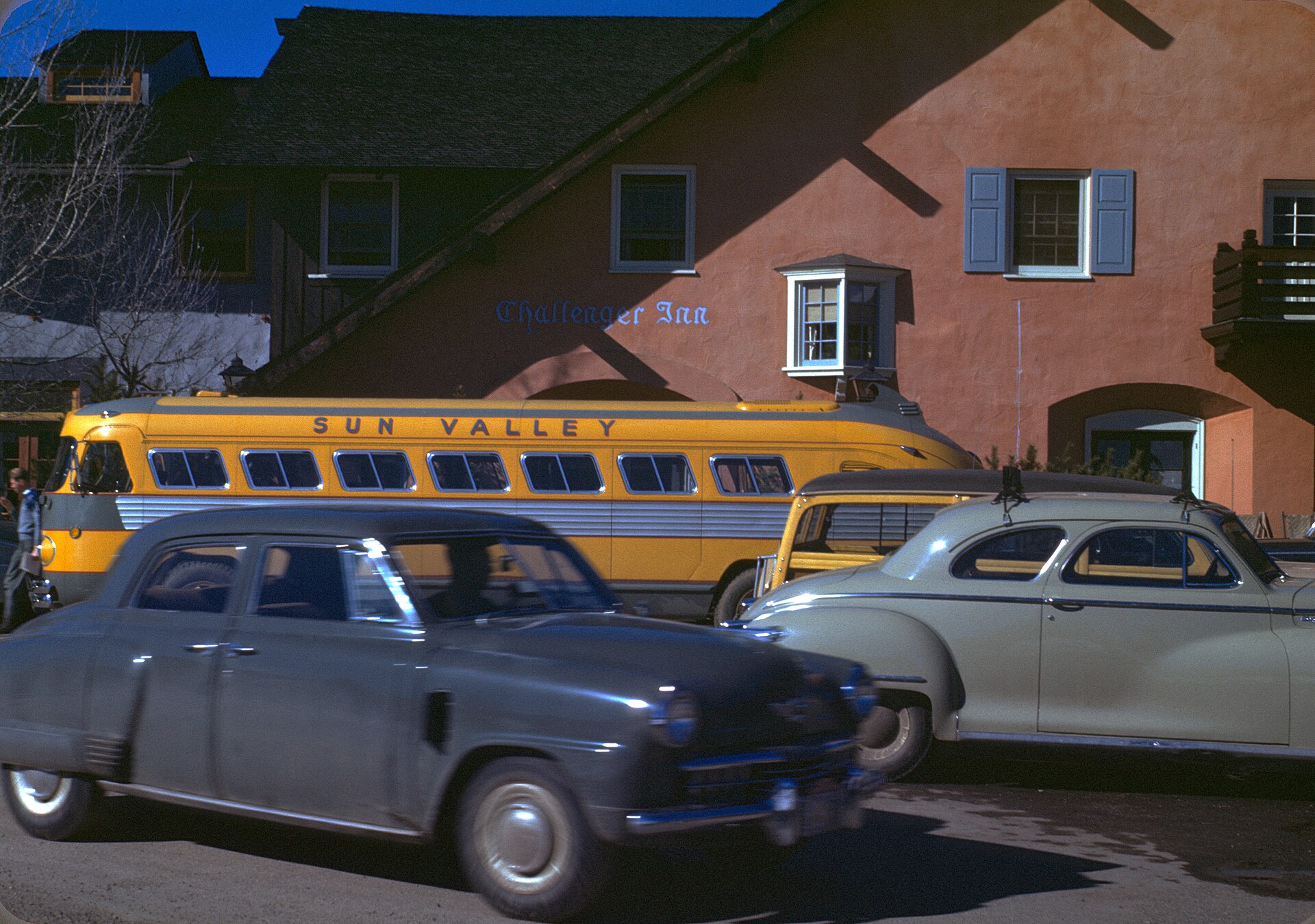 The Challenger Inn at Sun Valley, Idaho, captured on Kodachrome by Chalmers Butterfield