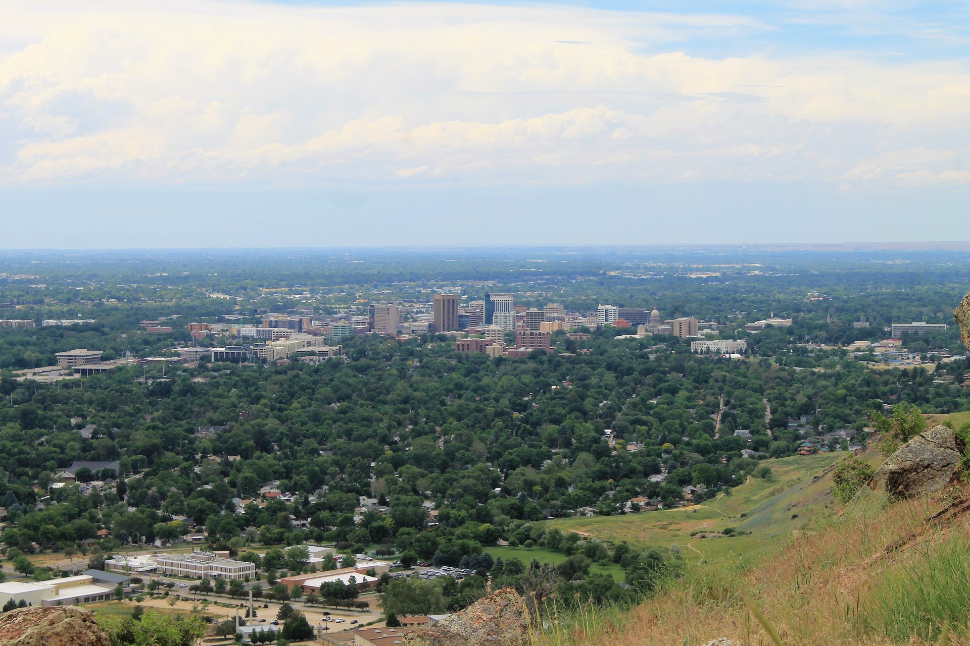 Boise seen from the slopes of Table Rock