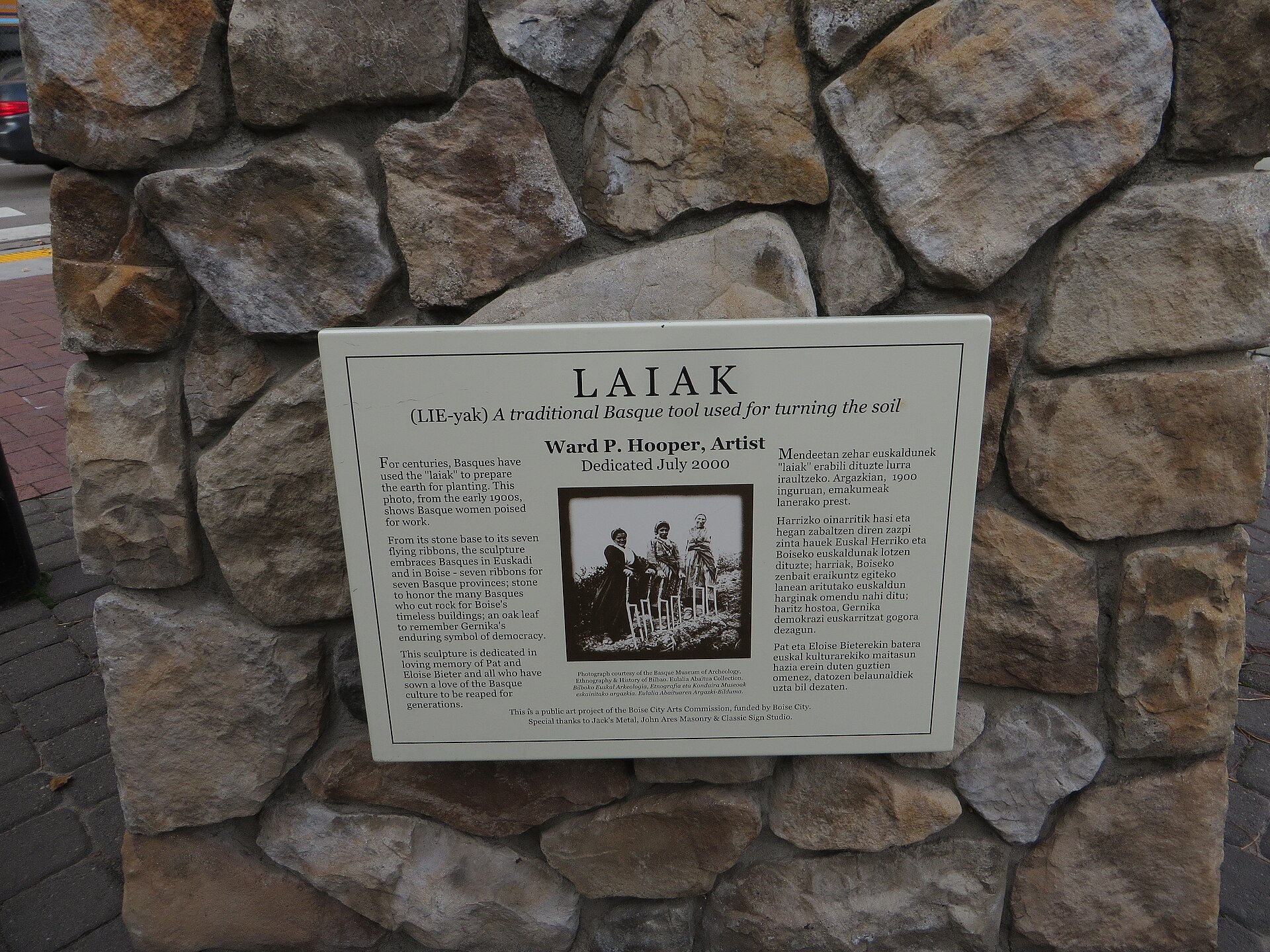 Laiak, Basque Block, Boise, Idaho
